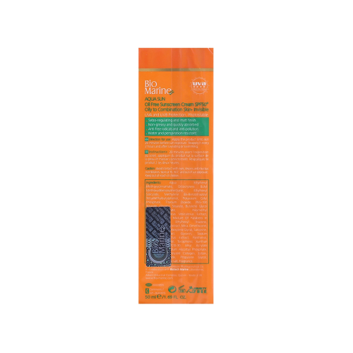 کرم ضد آفتاب بی رنگ SPF50 بایومارین مناسب پوست چرب و جوش دار