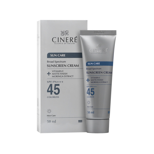 کرم ضد آفتاب SPF45 آقایان سینره مناسب انواع پوست