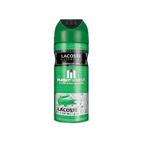 اسپری دئودورانت مردانه پلی هات مومنت مدل Lacoste Esential