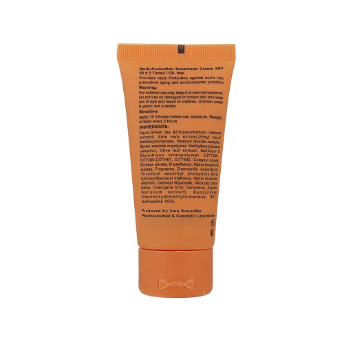 کرم ضد آفتاب رنگی SPF50 دکتر ژیلا مدل Multi Protection مناسب انواع پوست