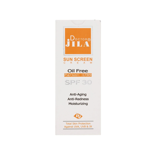 کرم ضد آفتاب بی رنگ SPF30 دکتر ژیلا مناسب پوست چرب و مختلط