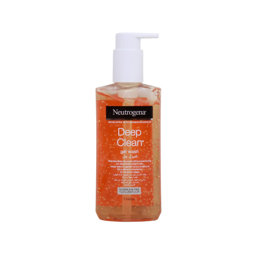 ژل شستشوی صورت نوتروژینا مدل Deep Clean مناسب انواع پوست