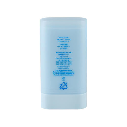 ضد آفتاب استیکی SPF50 توکوبو حاوی عصاره پنبه کتان